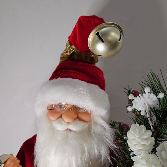 Windy Hill Collection 16" Standing Naughty Or Nice Name List Santa Claus - Picture 4 of 10